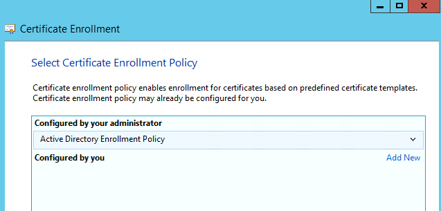 Enrollment - Select Policy