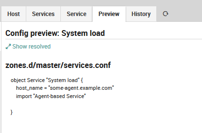 Agent-based service preview