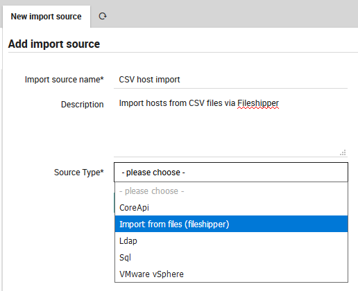 Add a Fileshipper Import Source