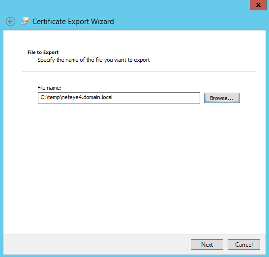 Enrollment - Export Wizard File Export