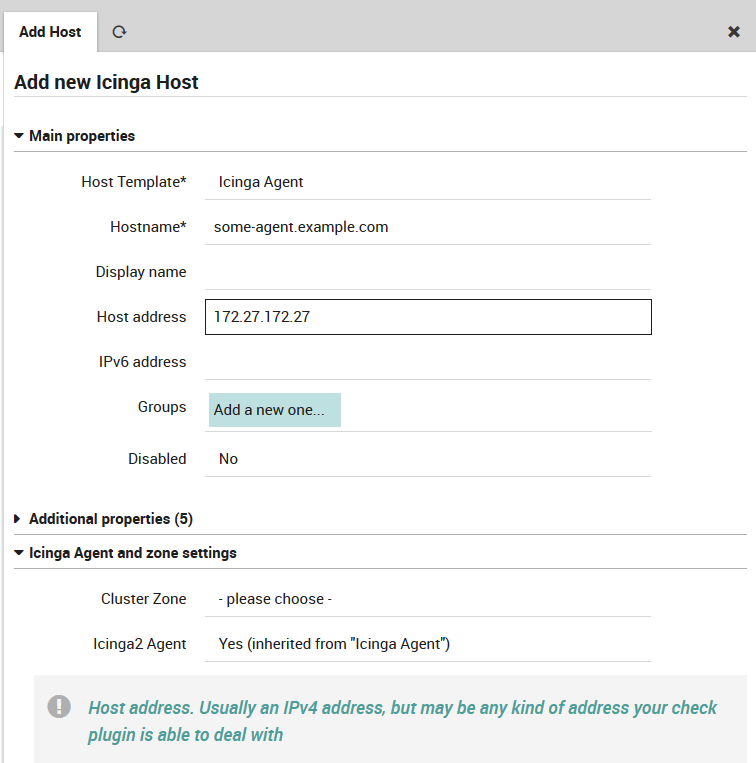 Create an Agent-based host