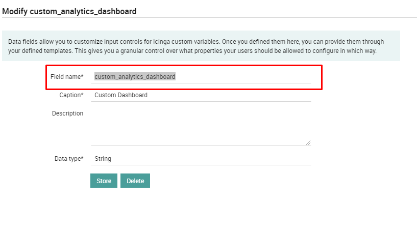 Director - Custom ITOA Dashboard Field