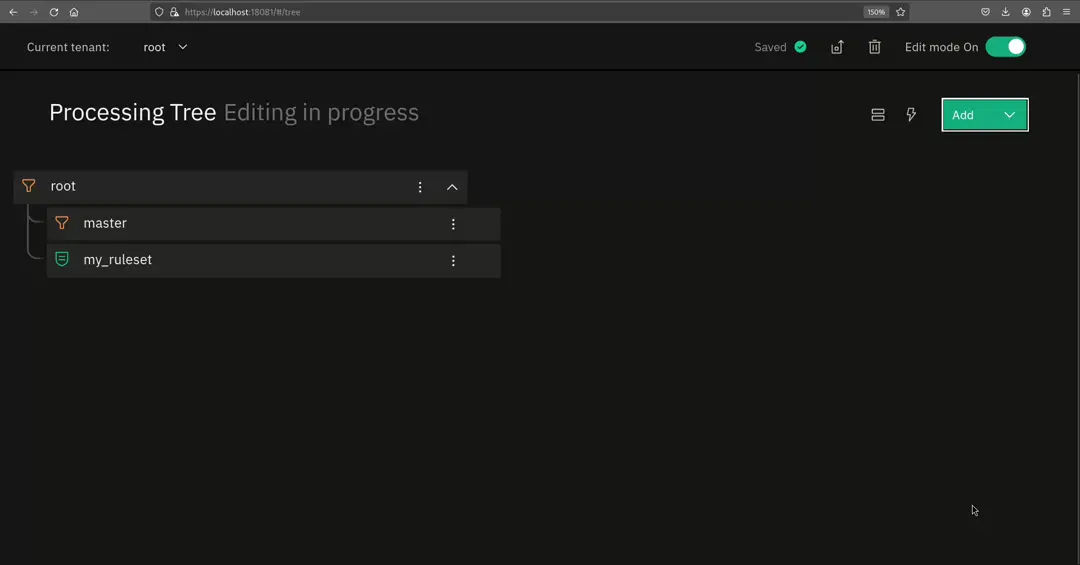 How to import an exported Tornado Processing Tree node as a child